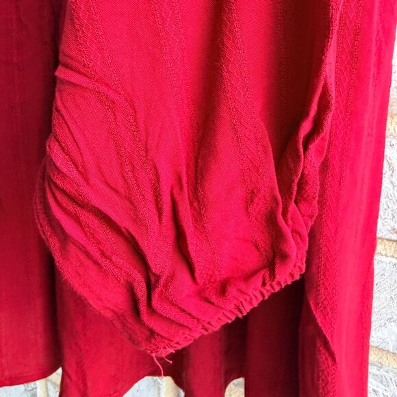 Knox Rose Long Sleeve V-Neck Floral Embroidered Boho Blouse  Women's Size S. - Picture 8 of 9